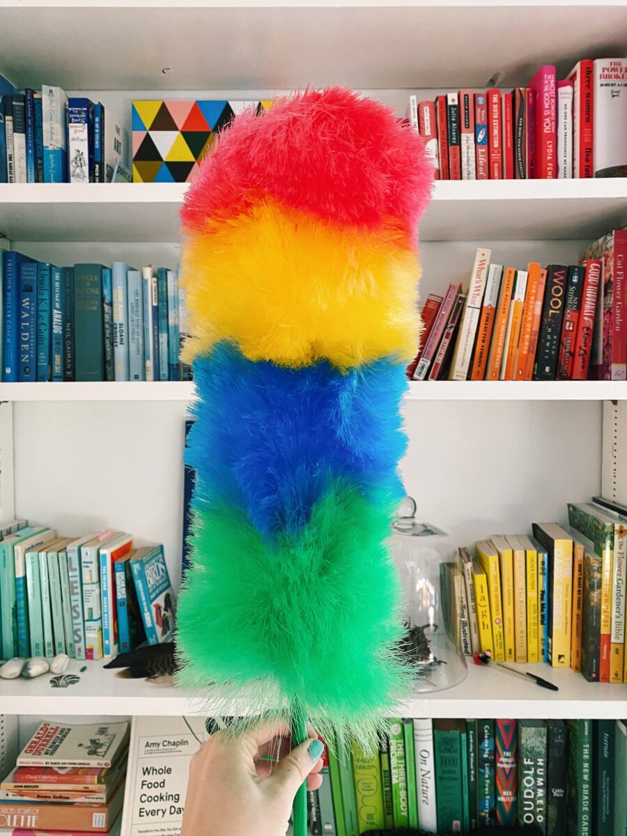multicolor duster | ways to make chores more joyful