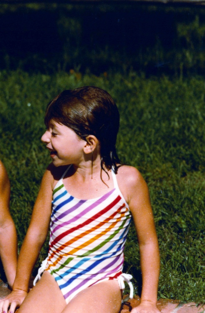 colorful swimsuit from childhood