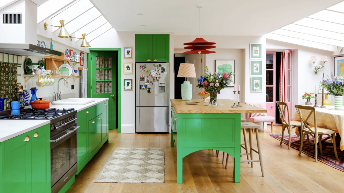 emerald green home