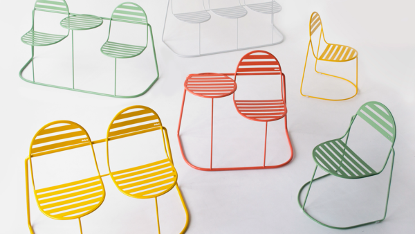 colorful outdoor furniture pieces